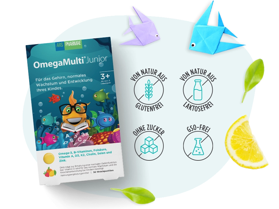 Rezina limone, losos, pomaranča in dve jagodi